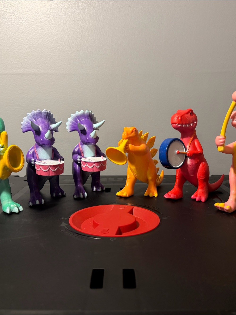 Vintage ANKYO dinisaur marching band figure set of 6